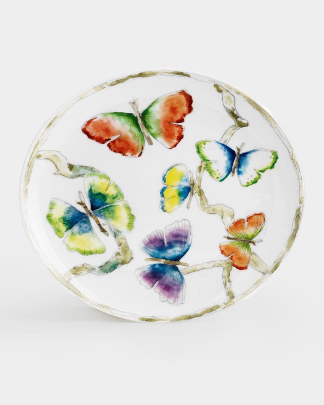 Butterfly Ginkgo Tidbit Plate